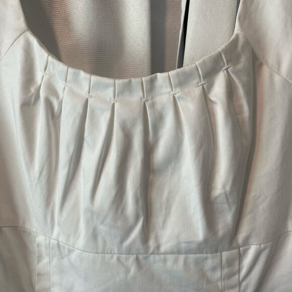 Calvin Klein sleeveless white lined pre owned dress size 10 - Picture 15 of 16